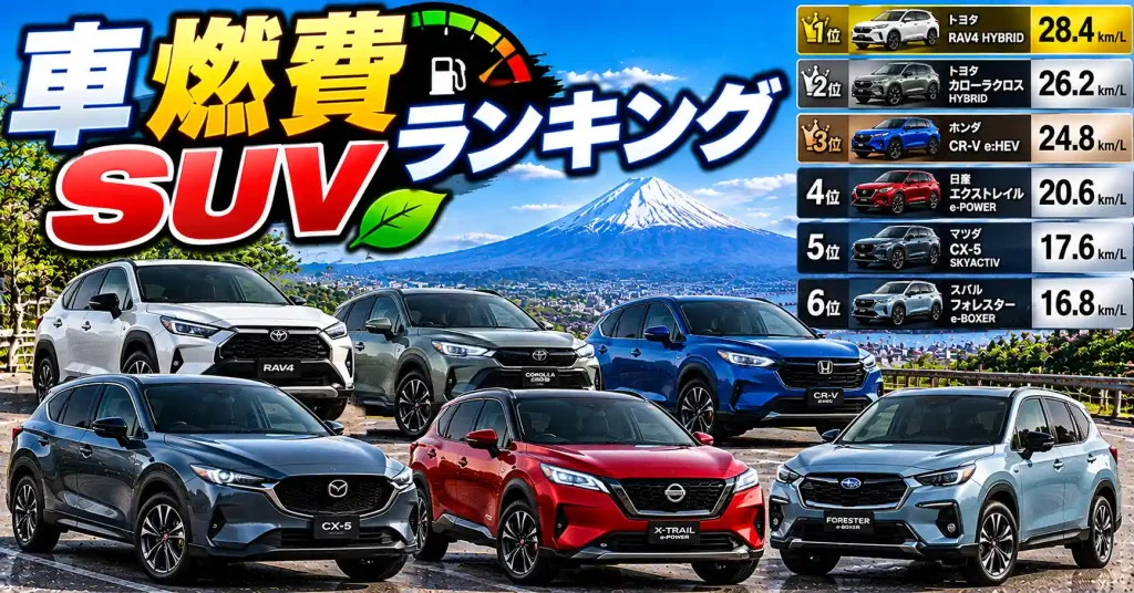 車 燃費 ランキング suv