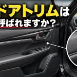 車のドアトリムはなんて呼ばれますか？